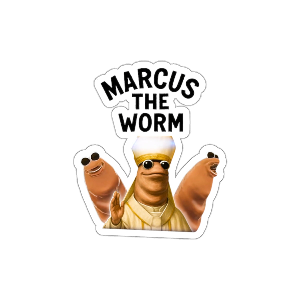 Marcus The Worm Sticker