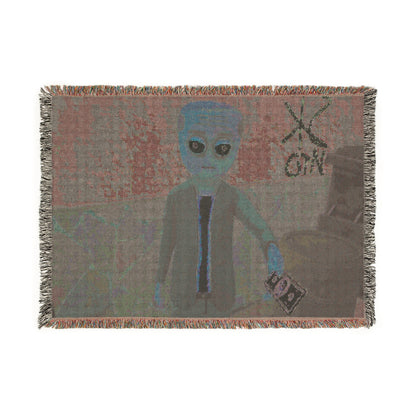 "Making a deal" Woven Blanket