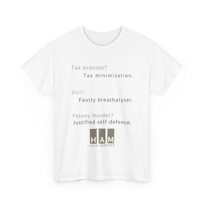 "Tax Evasion" White T-Shirt